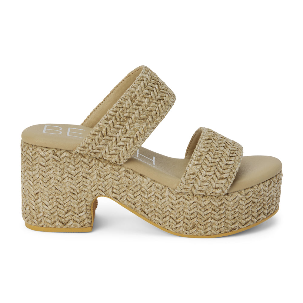 【COLOR iN ID】Urban Square Mule Sandals Huzar Cutout Sandals in electric pink | Ramy Brook