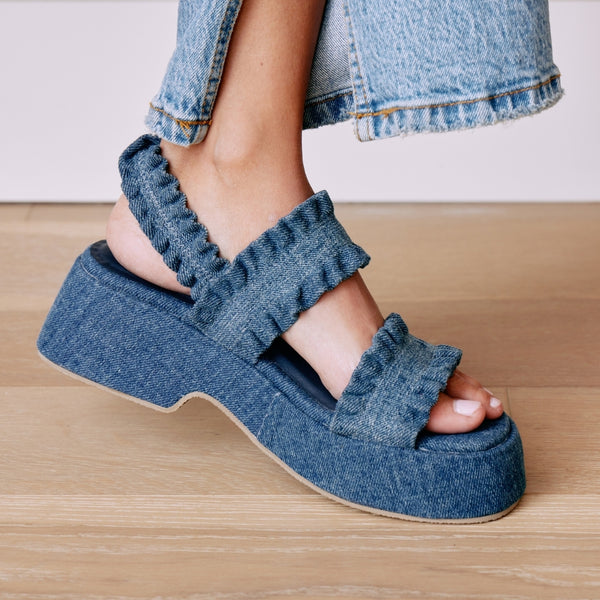 Jean Platform Sandal