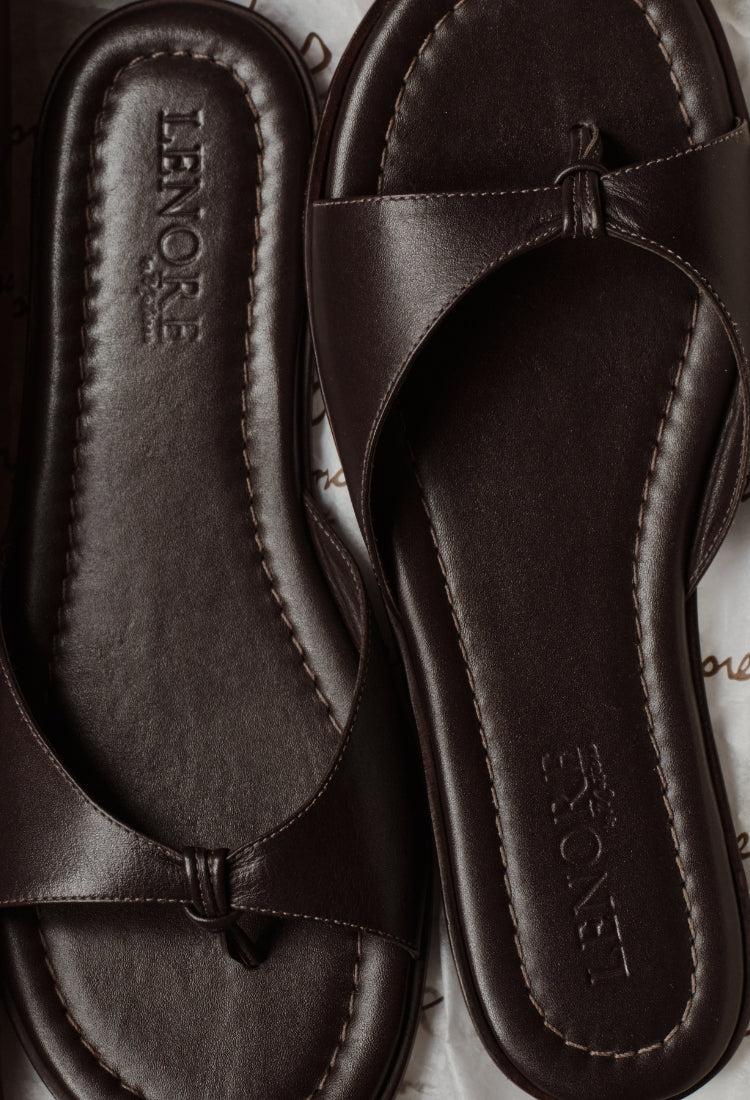 brown open toe sandal 