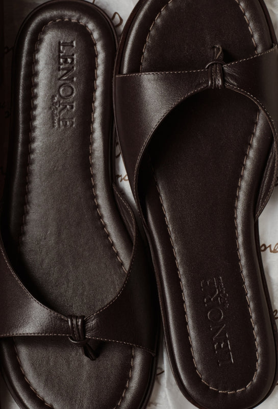 brown open toe sandal 