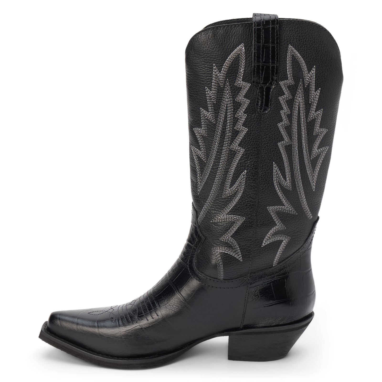 Arizona Western Boot in Black | Matisse Leather Cowboy Boot