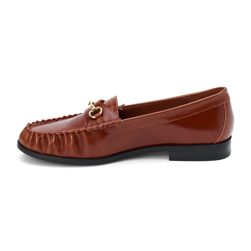 Danny Loafer - Matisse - Classic brown loafer with gold horsebit detail and moccasin-style stitching.