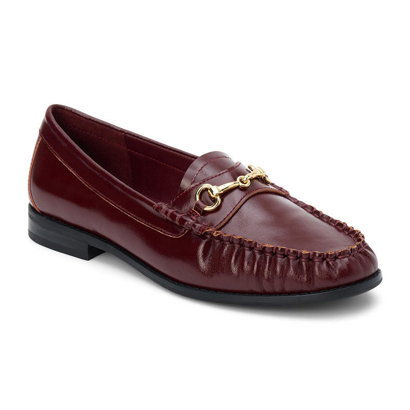 Danny Loafer - Matisse - Classic black burgundy with gold horsebit detail and moccasin-style stitching.