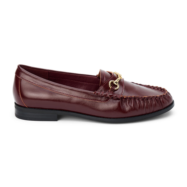 Danny Loafer - Matisse - Classic black burgundy with gold horsebit detail and moccasin-style stitching.