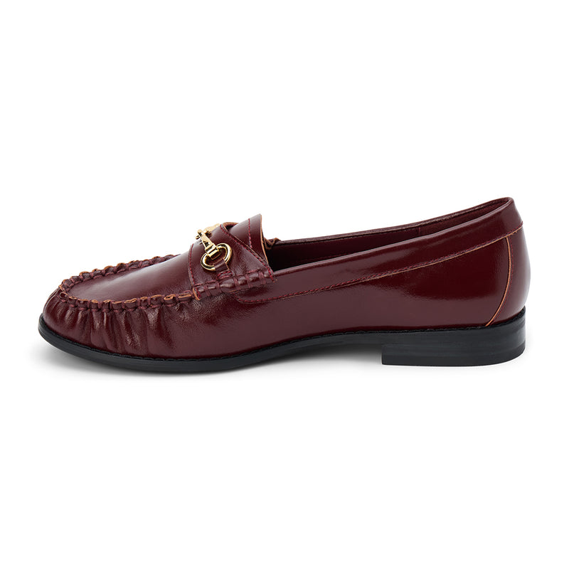 Danny Loafer - Matisse - Classic black burgundy with gold horsebit detail and moccasin-style stitching.