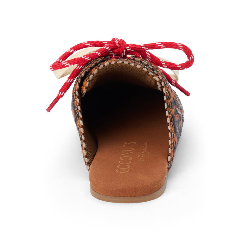 【Syu.】Sneak mule by cow pattern harako Devyn Sneaker Mule | Leopard Cow Hair - Coconuts by Matisse