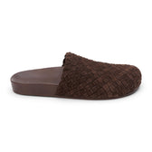 Eileen Woven Mule - Lenore by Matisse - Espresso suede woven mule with a soft texture and cushioned footbed. A cozy yet refined silhouette, perfect for effortless everyday wear.