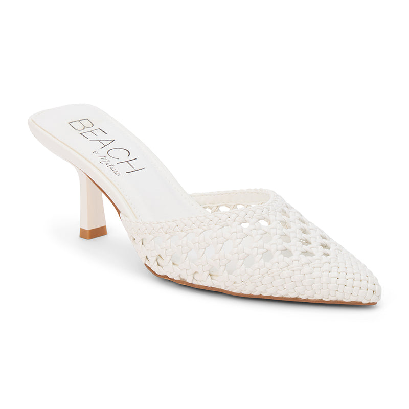 PIPPICHIC STRETCH MULE オフホワイト 36 Tia Heeled Mule | White – Beach by Matisse – Matisse Footwear