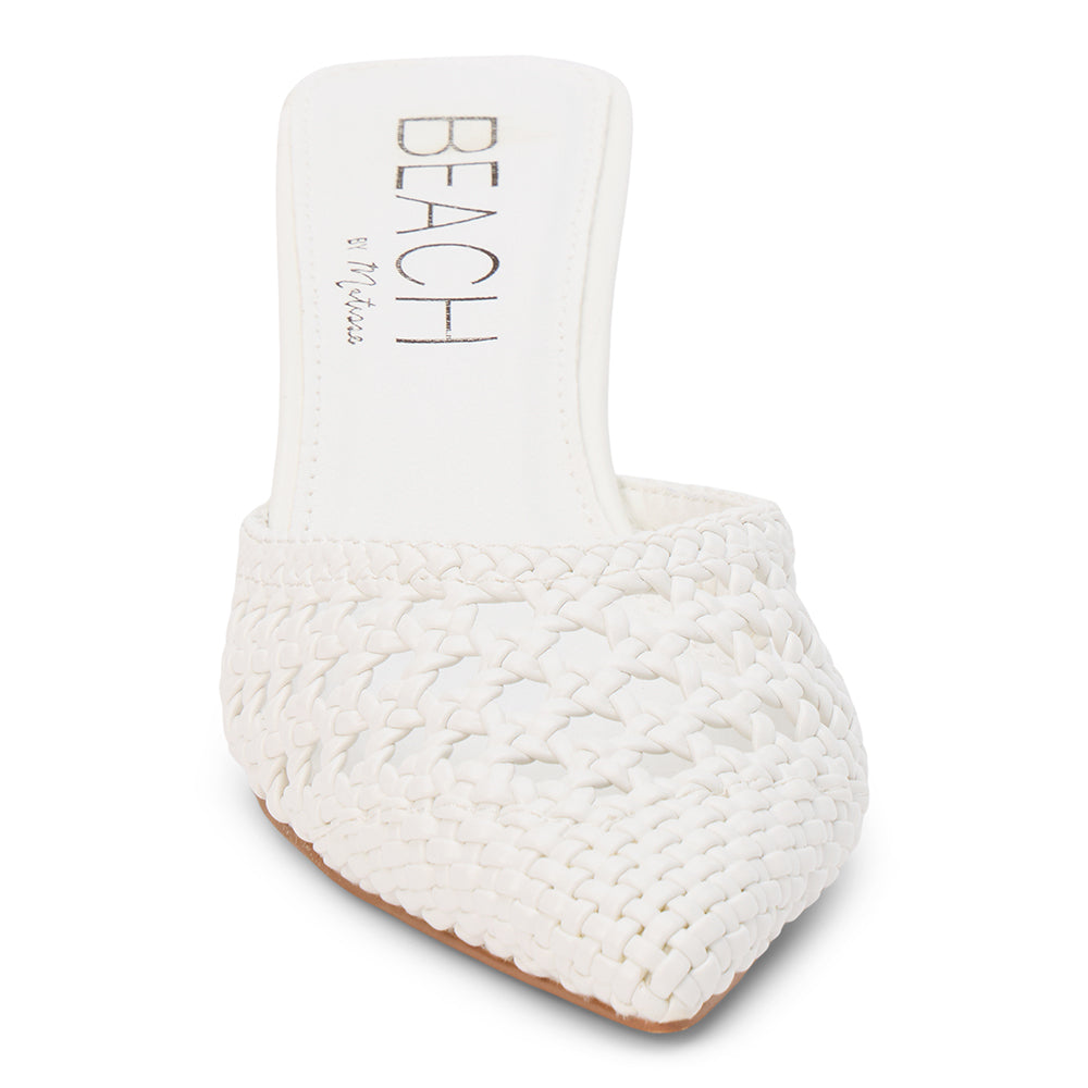 Tia Heeled Mule | White – Beach by Matisse – Matisse Footwear