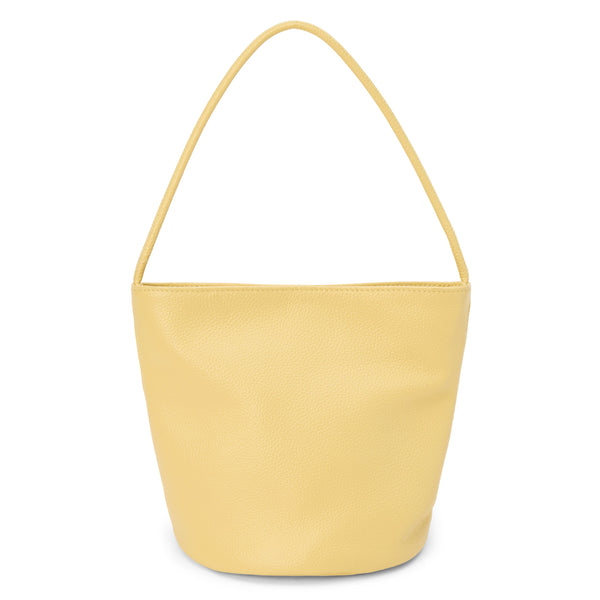 Vancouver Bucket Bag - Matisse - Footwear - Minimalist bucket bag in butter yellow leather with a seamless silhouette and a single shoulder strap. A versatile and unstructured carryall with effortless, elevated appeal.