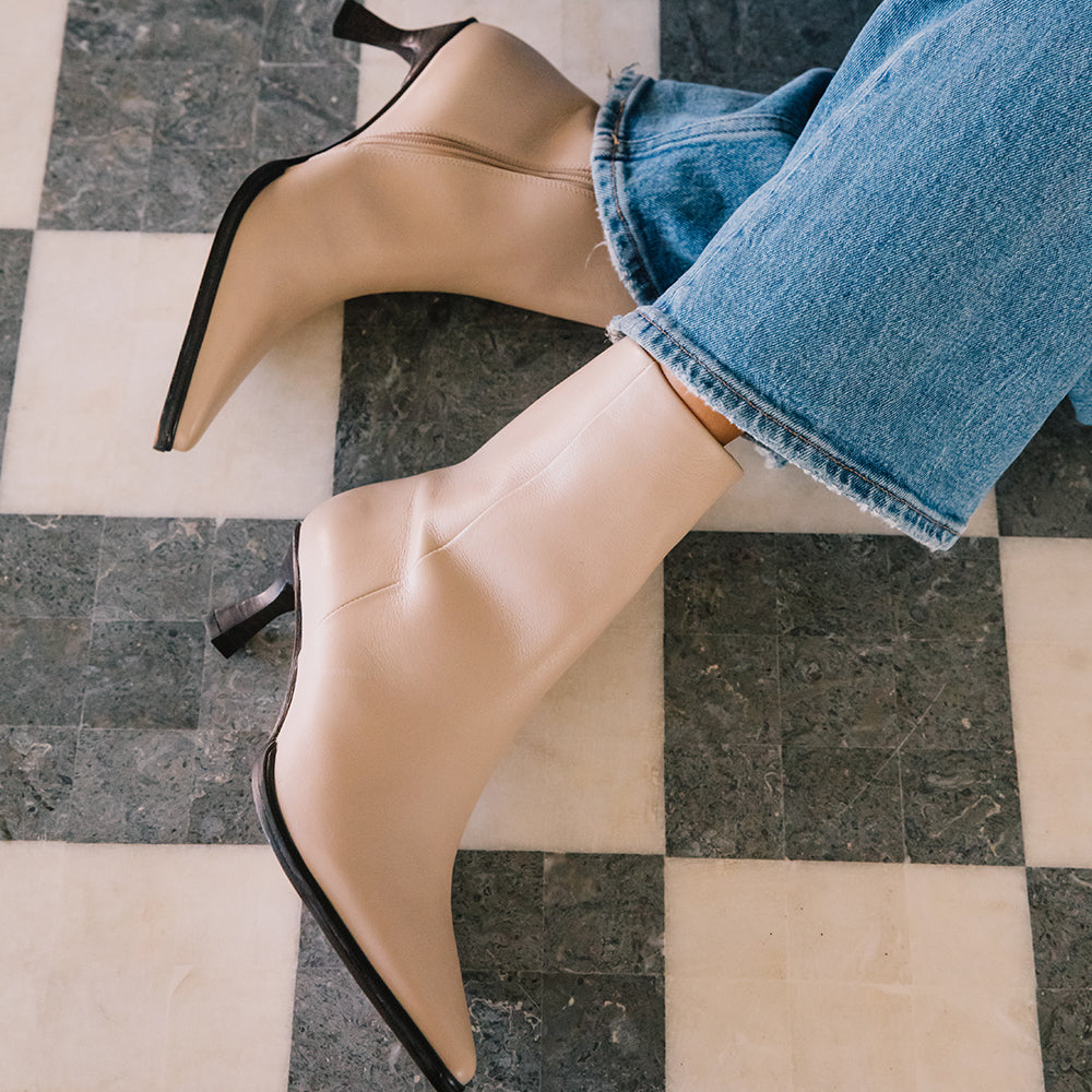 Beige Gabbie Ankle Boots Women s Heels Matisse Footwear