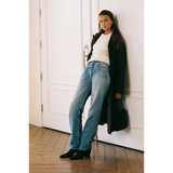 Caty Ankle Boot – Matisse Footwear – Brown suede western-inspired boot with pointed toe and stacked heel.
