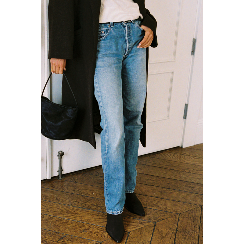 Caty Ankle Boot – Matisse Footwear – Brown suede western-inspired boot with pointed toe and stacked heel.