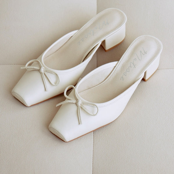 Mules Matisse TUSCAN En Cuir Beige - Bretelles Tressées, Bout Pointu, Taille US 6 Occasion