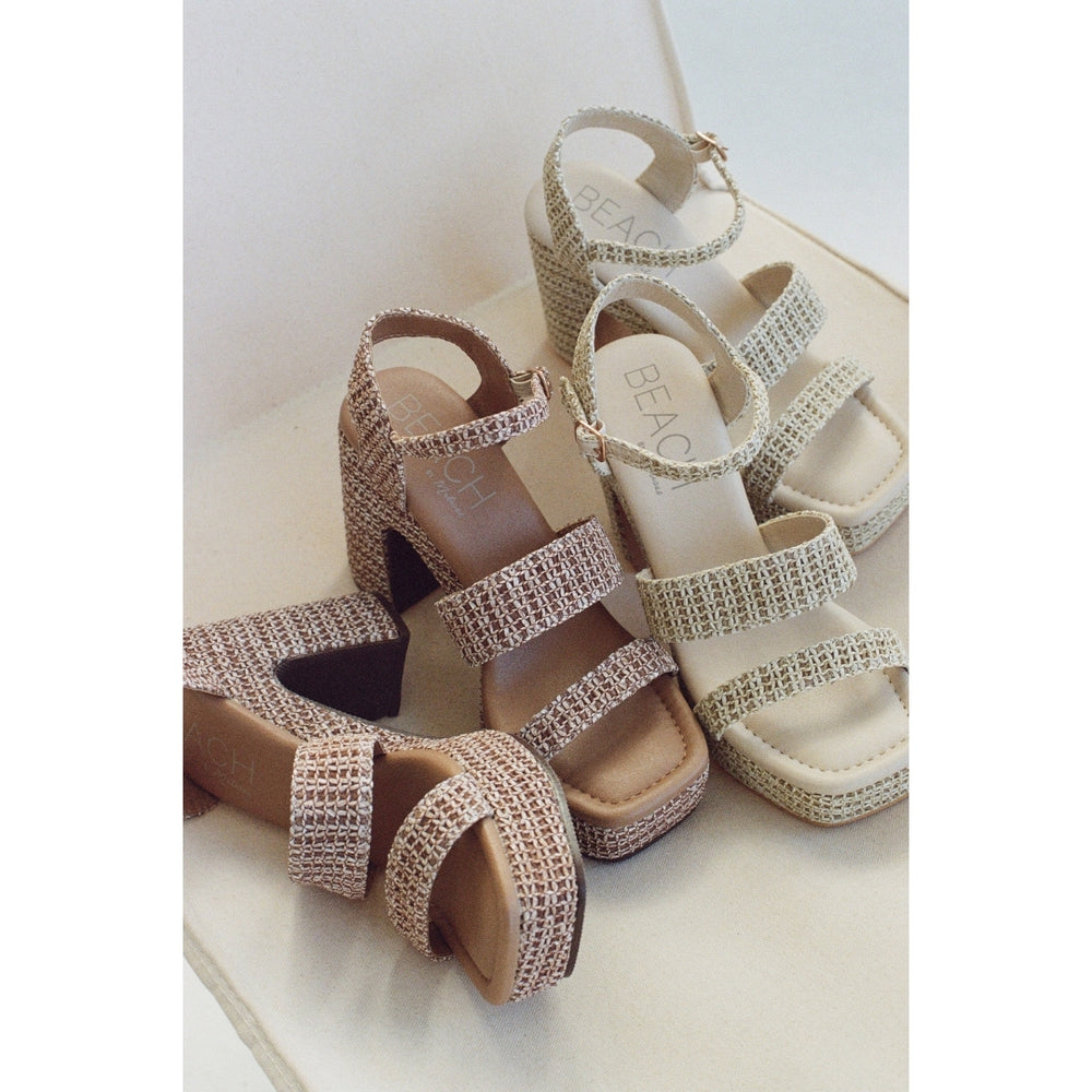 新品タグ付き MSCHF LACE STRAP SLEEVELESS beige Alessia Platform Sandal | Brown – Beach by Matisse – Matisse Footwear