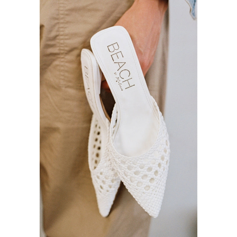 Tia Heeled Mule | White – Beach by Matisse – Matisse Footwear