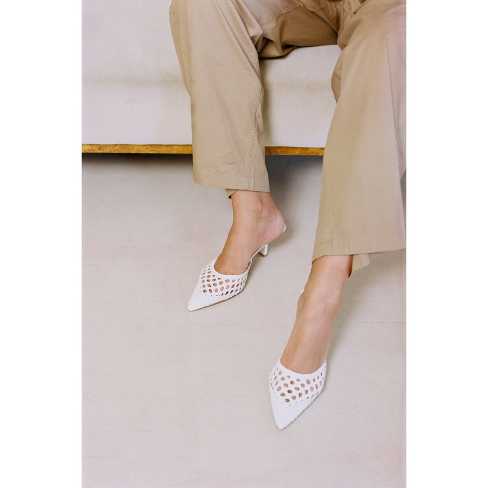 Tia Heeled Mule | White – Beach by Matisse – Matisse Footwear