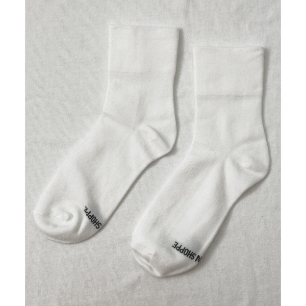 Le Bon Shoppe Sneaker Socks - Matisse – White crew socks with smooth knit and versatile everyday silhouette