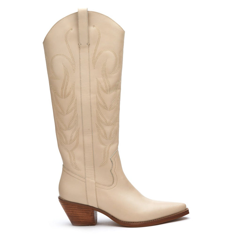 Western Chic Boot-Cream 5.5