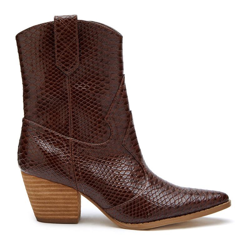 Bambi Western Boot Brown Snake