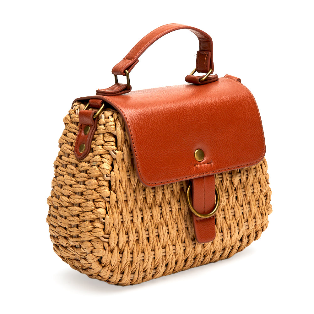 Tan Harbor Handbag - Woven Beach Purse – Matisse Footwear
