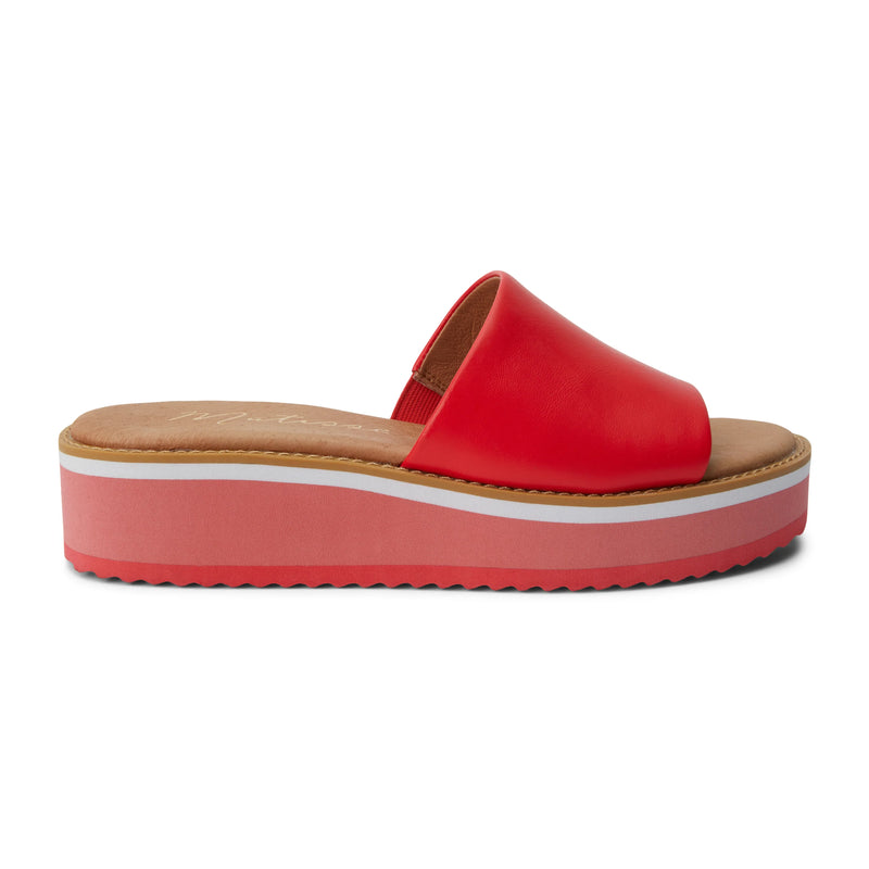 Red 2025 band sandals