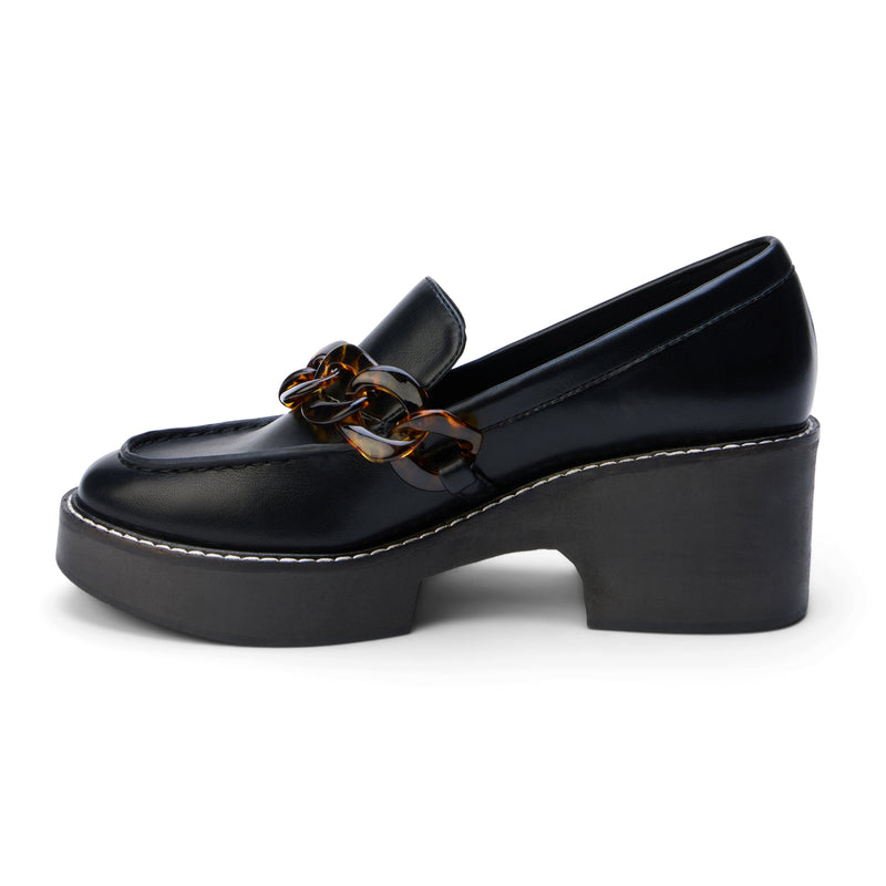 Louie Chunky Loafer with Chain Detail