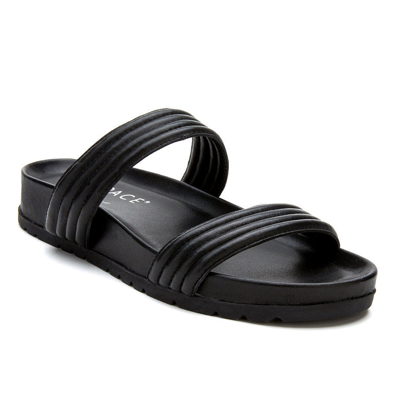Lucia Slide Sandal Black