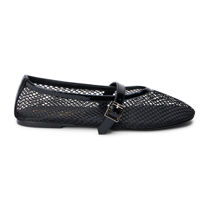 Black and white ballet flats on sale