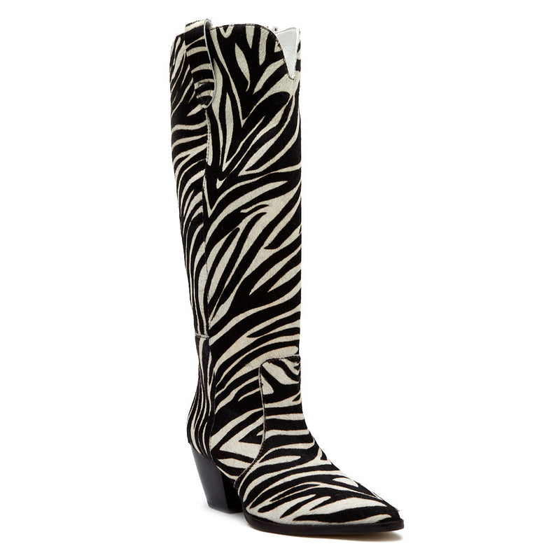 Stella Western Boot Zebra