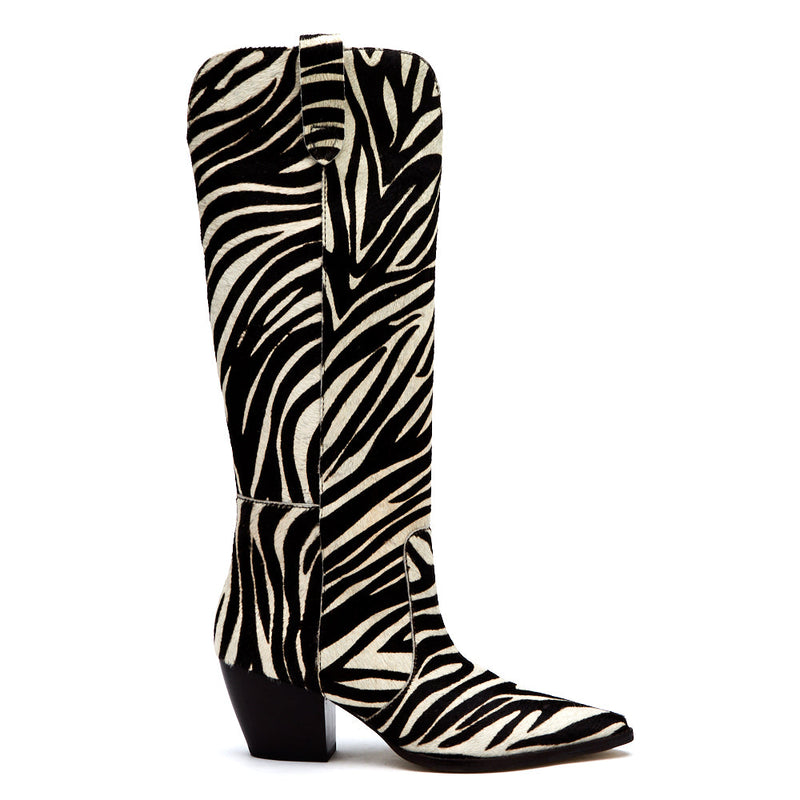 Stella Western Boot Zebra