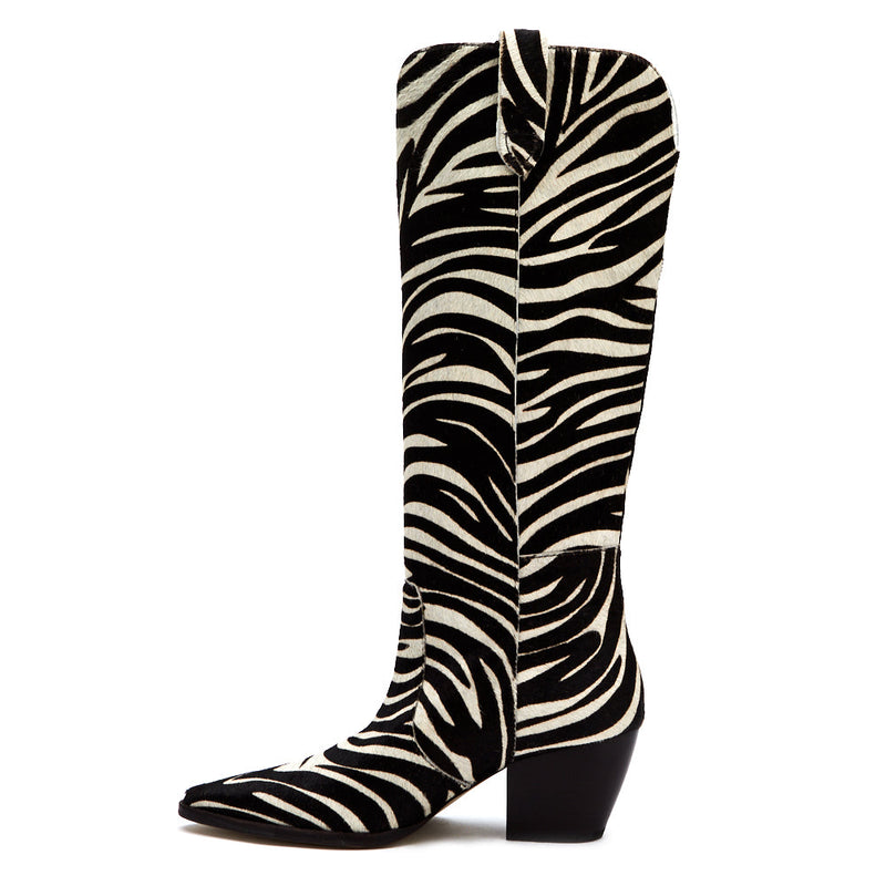 Stella Western Boot Zebra