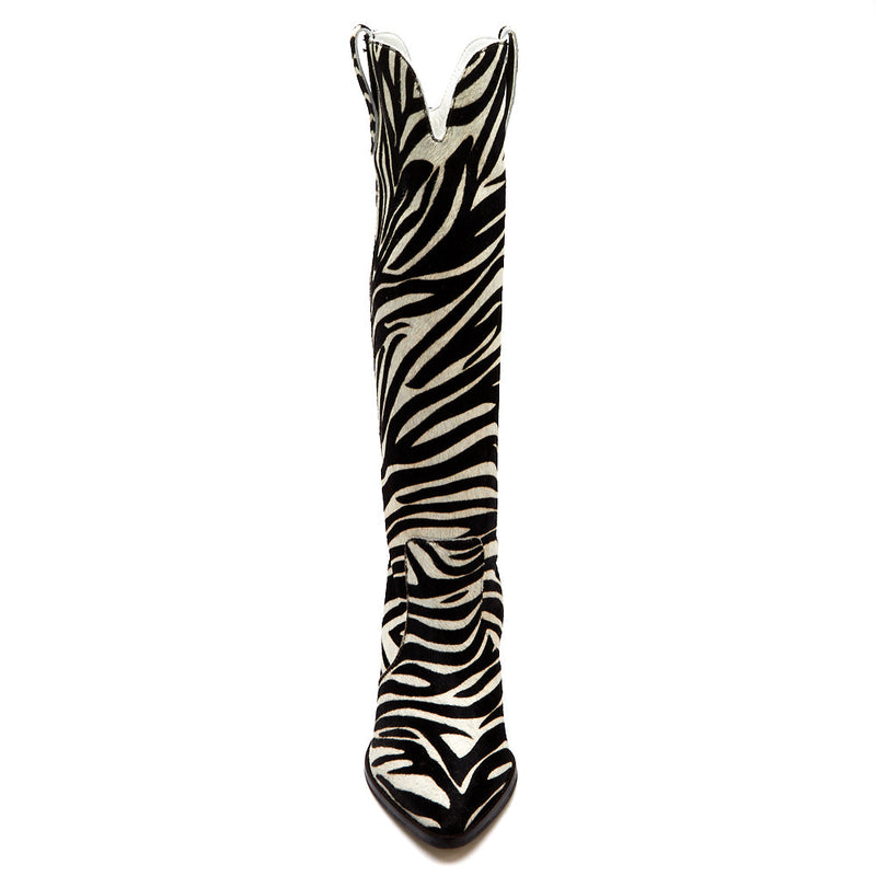 Stella Western Boot Zebra