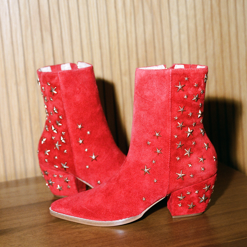 limited edition caty boot red