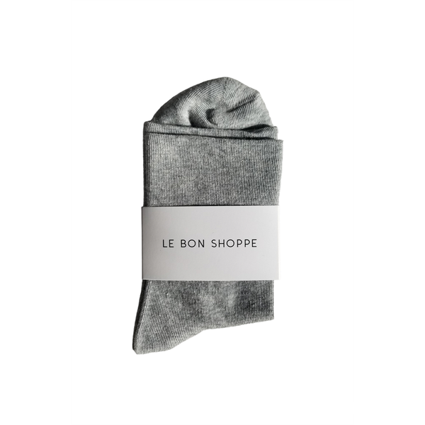  Le Bon Shoppe Heather Grey Sneaker Socks